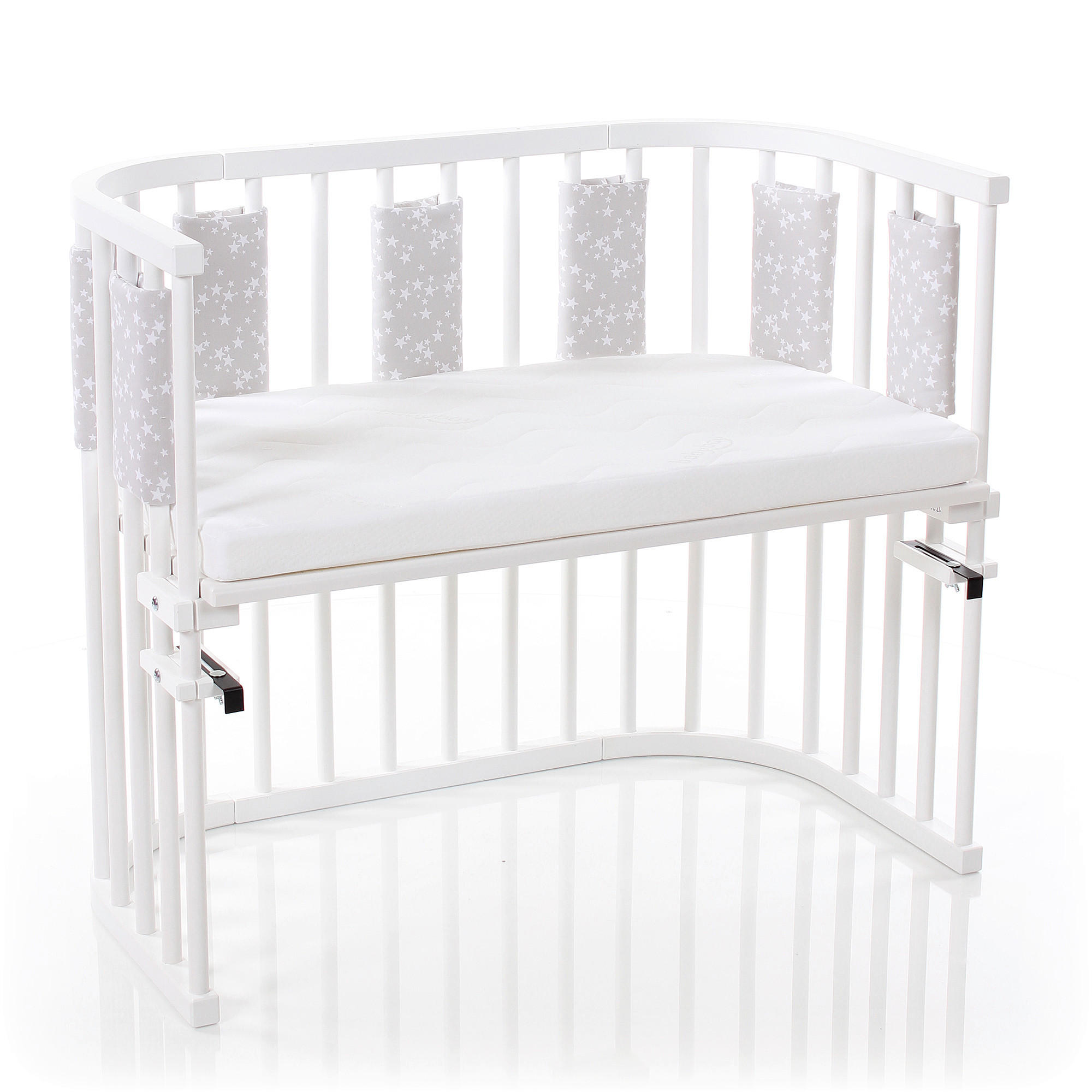 Nestchen Ultrafresh Pique Babybay    - Weiß/Grau, Basics, Textil (22/27/1,20cm) - Babybay