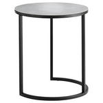 BEISTELLTISCH in Metall  - Schwarz/Grau, Design, Keramik/Metall (39/39/48cm) - Johann Jakob