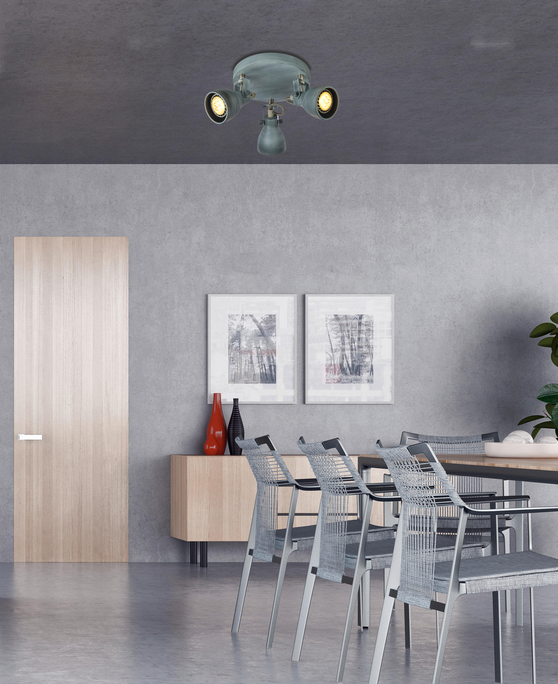 SPOTLIGHT 30/30/15 cm   - grå, Basics, metall (30/30/15cm)
