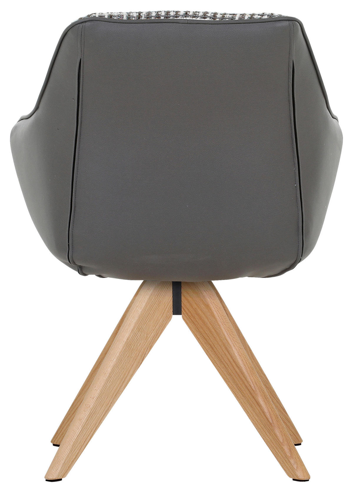 ARMLEHNSTUHL  in Chenille, Lederlook  - Eichefarben/Naturfarben, KONVENTIONELL, Holz/Textil (60/83/65cm) - Novel
