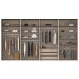 SCHWEBETÜRENSCHRANK 360/236/68 cm 4-türig Weiß, Weiß Hochglanz  - Weiß Hochglanz/Alufarben, Basics, Glas/Holzwerkstoff (360/236/68cm) - Novel