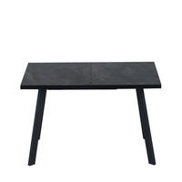 STOL ZA BLAGOVAONICU  siva, crna  metal, drvni materijal  - siva/crna, Moderno, drvni materijal/metal (120/160/80/76cm)