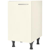 SPÜLENUNTERSCHRANK 45/87/56 cm  in Magnolie  - Edelstahlfarben/Magnolie, MODERN, Holzwerkstoff/Metall (45/87/56cm) - Nobilia