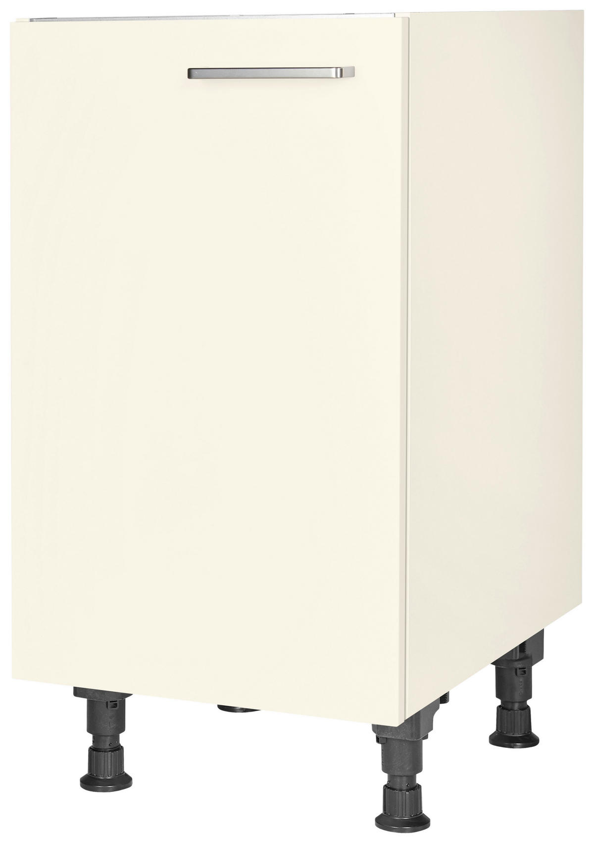 SPÜLENUNTERSCHRANK 45/87/56 cm  in Magnolie  - Edelstahlfarben/Magnolie, MODERN, Holzwerkstoff/Metall (45/87/56cm) - Nobilia