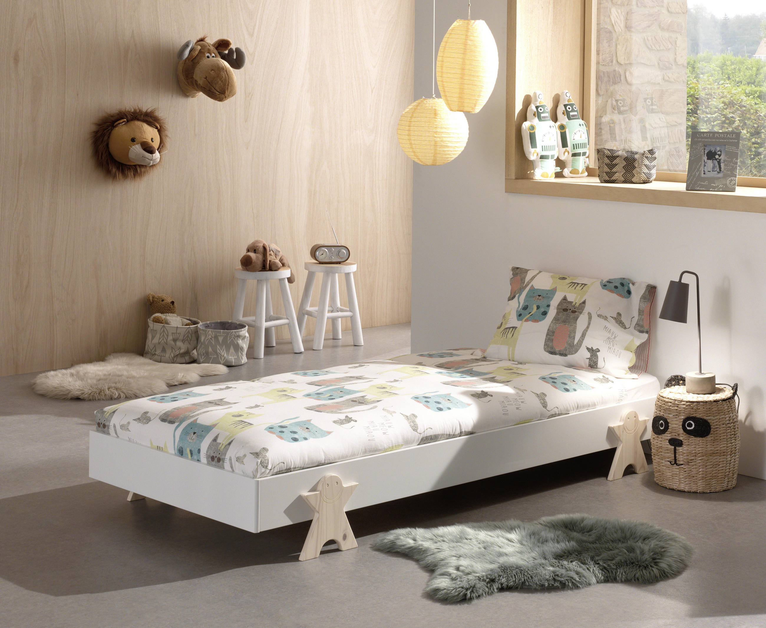 KINDER-/JUNIORBETT 90/200 cm  in Weiß  - Weiß, MODERN, Holz/Holzwerkstoff (90/200cm) - MID.YOU
