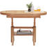 COUCHTISCH Wildeiche furniert Eichefarben - Eichefarben, KONVENTIONELL, Metall (125(165,5)/71/56-75cm) - Venda