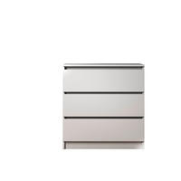 KOMODA   80/77/42 cm   bijela  - bijela, Design, drvni materijal (80/77/42cm)