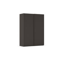 SCHWEBETÜRENSCHRANK 162/223/69 cm,  in Graphitfarben, 2 Tür(en)  - Graphitfarben, Basics, Holzwerkstoff/Metall (162/223/69cm) - Rauch Möbel