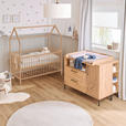 GITTERBETT EMMA  144/75/161 cm   - Buchefarben, Trend, Holz (144/75/161cm) - My Baby Lou