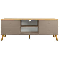 TV-ELEMENT - Taupe/Eichefarben, Design, Holz/Holzwerkstoff (162/60/43cm)