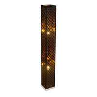 LAMPADAR - auriu/negru, Trend, metal/textil (15/15/118cm) - Globo