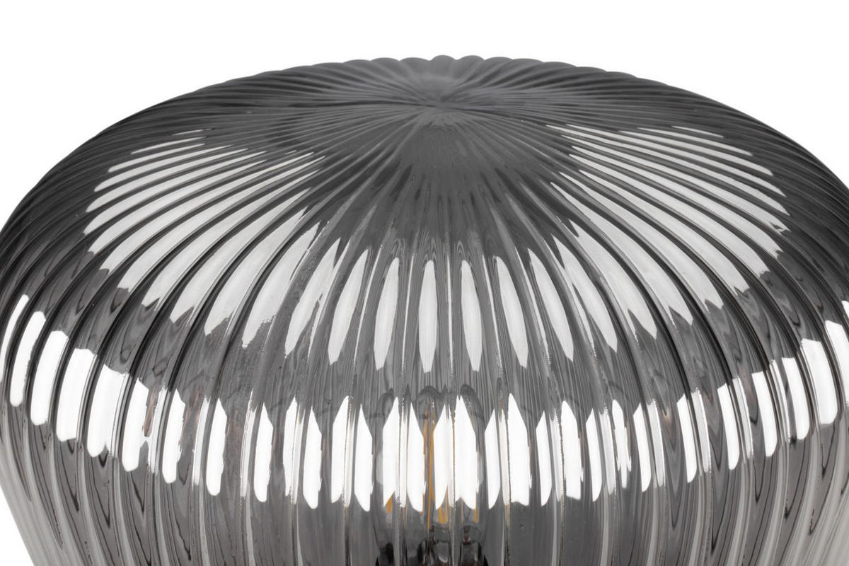 STOLNÍ LAMPA, E27, 25/22,5 cm  - barvy chromu/barvy niklu, Lifestyle, kov/sklo (25/22,5cm) - Dieter Knoll