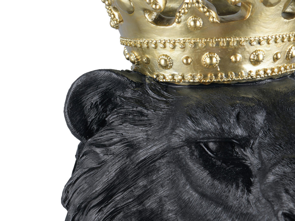 SKULPTUR - Goldfarben/Schwarz, Design, Kunststoff (29,5/73/43cm)