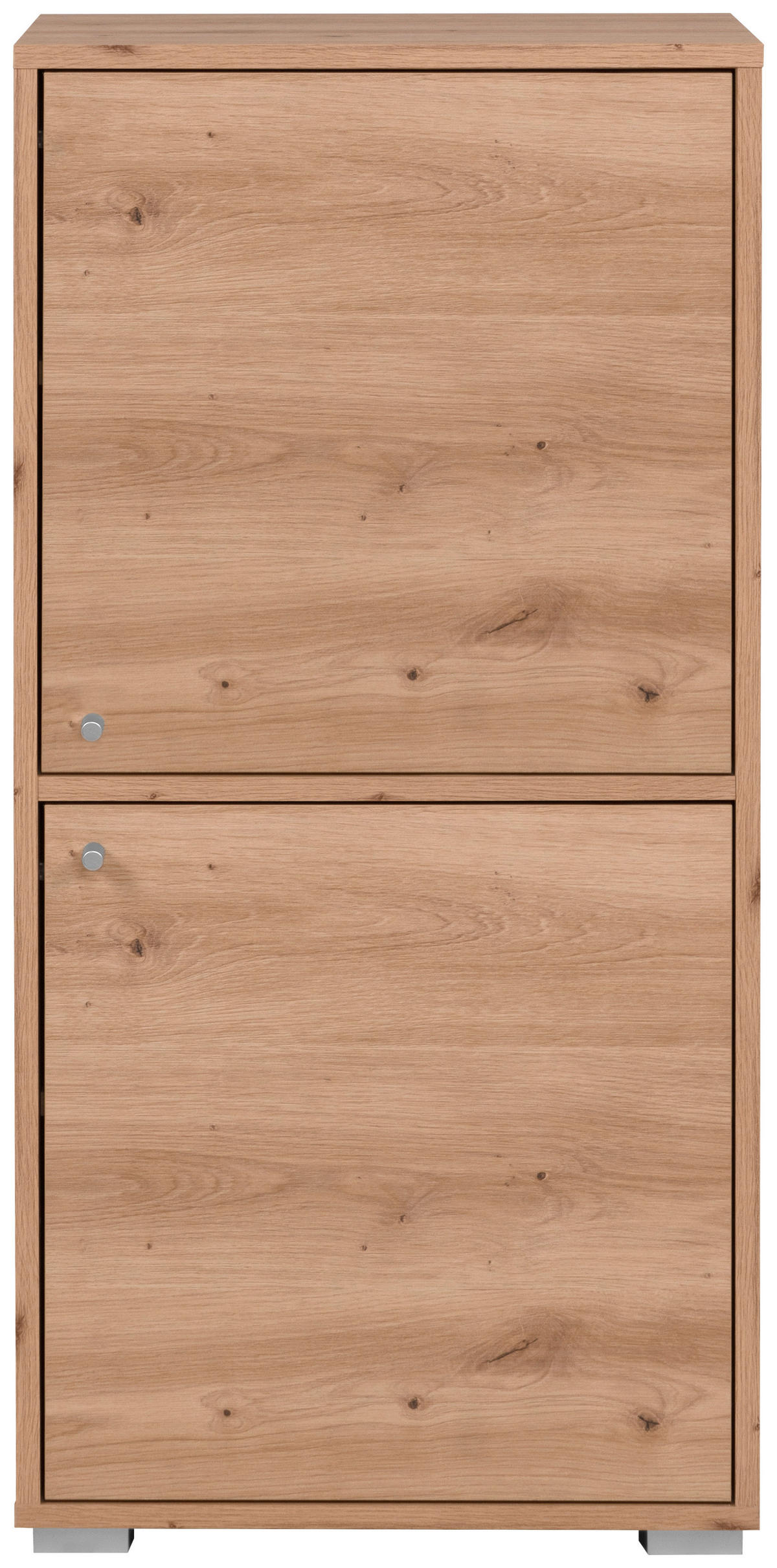 REGAL  46/96,5/33,5 cm Eiche Artisan  - Alufarben/Eiche Artisan, Design, Holzwerkstoff/Kunststoff (46/96,5/33,5cm) - MID.YOU