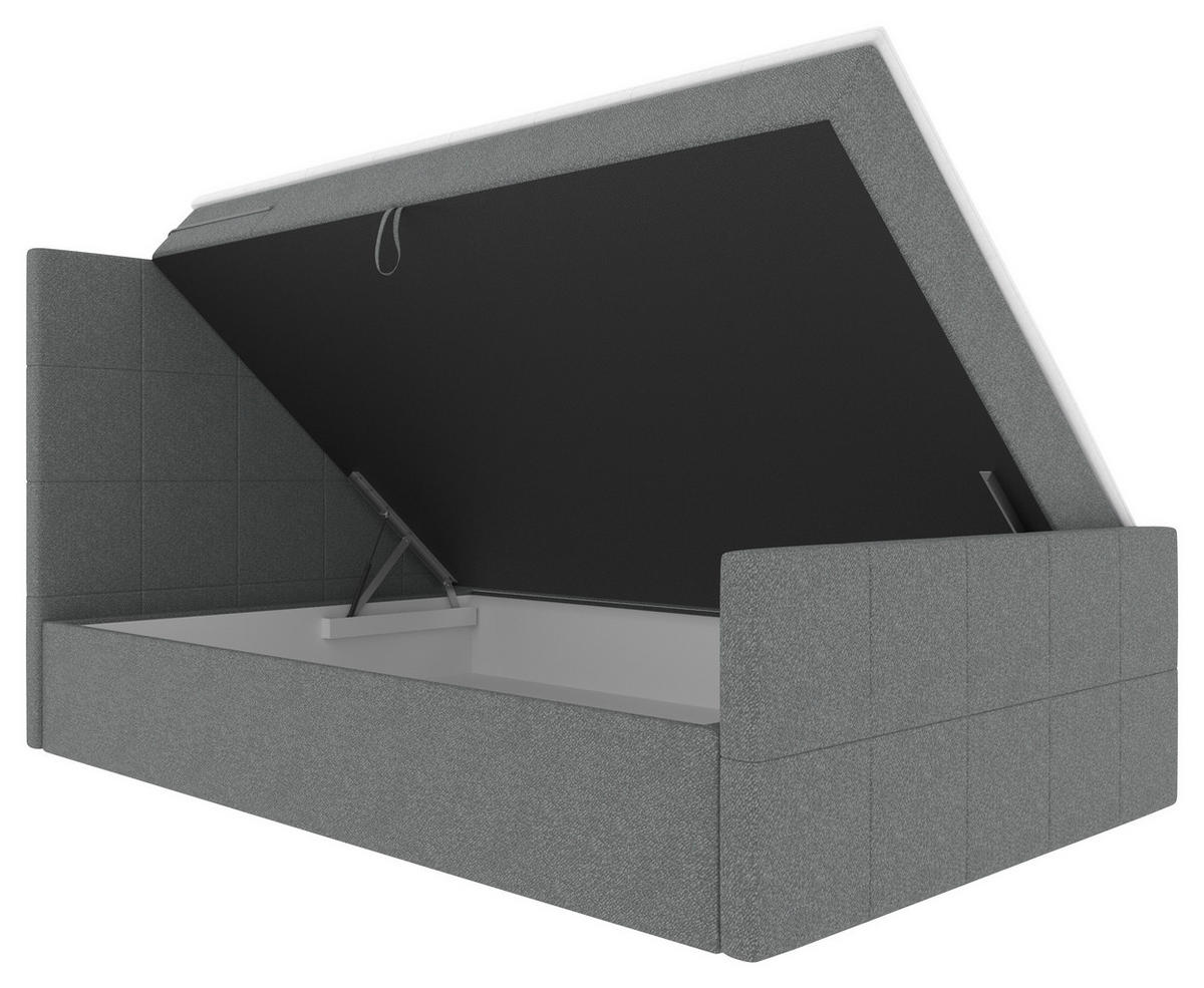 BOXBETT 100/200 cm  in Grau  - Grau, KONVENTIONELL, Kunststoff/Textil (100/200cm) - Boxxx