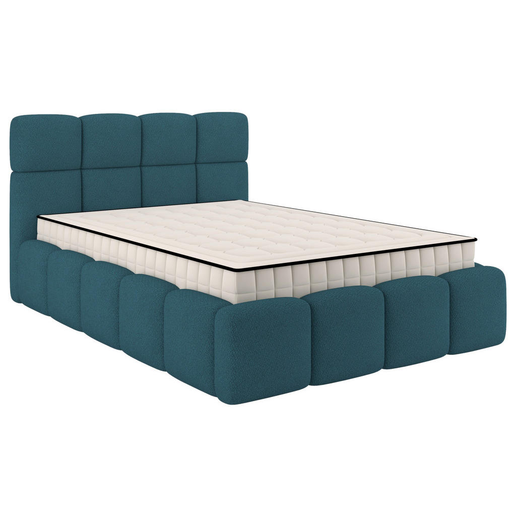 Polsterbett Cloudy M. Matratze Türkis, Lf: 120x200 Cm