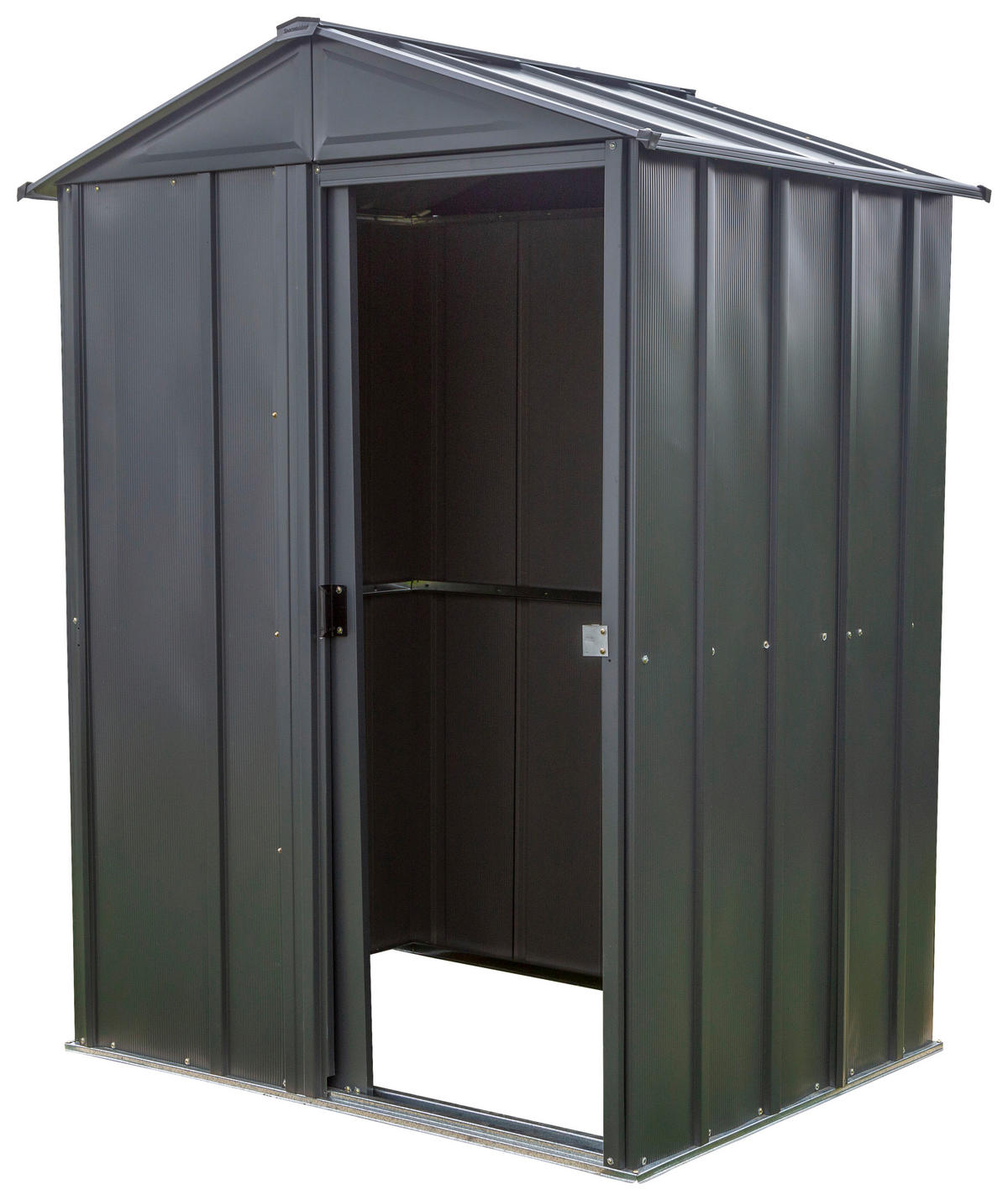 GERÄTEHAUS 151/198/122 cm  - Grau, Basics, Metall (151/198/122cm) - Ambia Garden