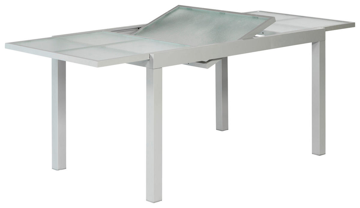 GARTENSET Aluminium  - Silberfarben/Grau, MODERN, Textil/Metall - Gardenson