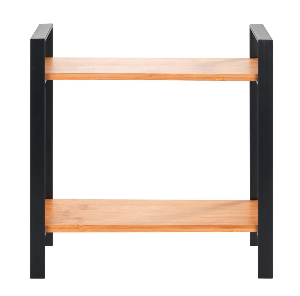 KÜCHENREGAL  - Schwarz, Design, Holz/Metall (32/33/11cm) - Wenko