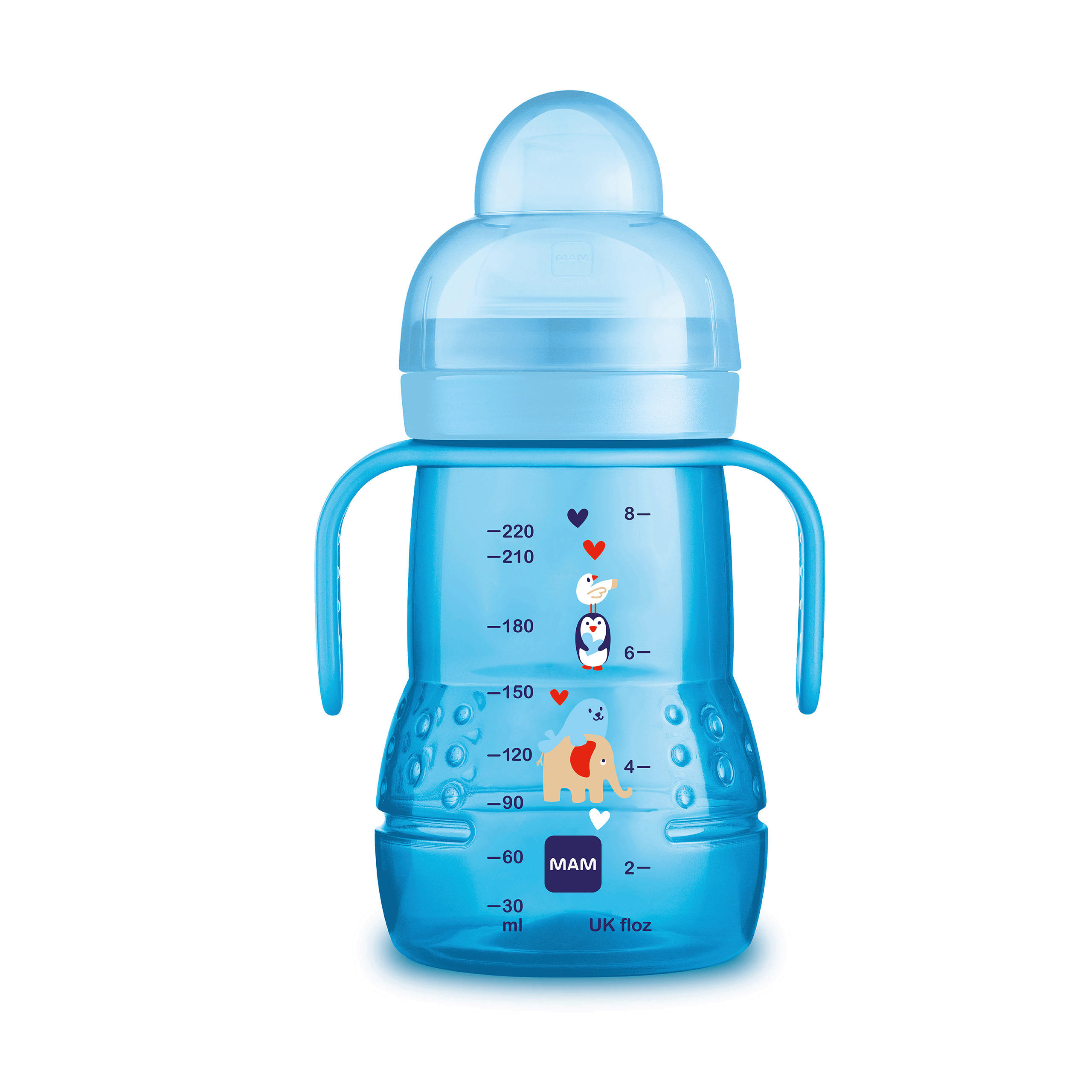 WEITHALSFLASCHE  - Blau, Basics, Kunststoff (9,5/21,5/7,5cm) - MAM