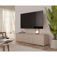 LOWBOARD  in 154,2/42,5/34,9 cm  - Sandfarben/Grau, MODERN, Holzwerkstoff/Kunststoff (154,2/42,5/34,9cm) - Carryhome