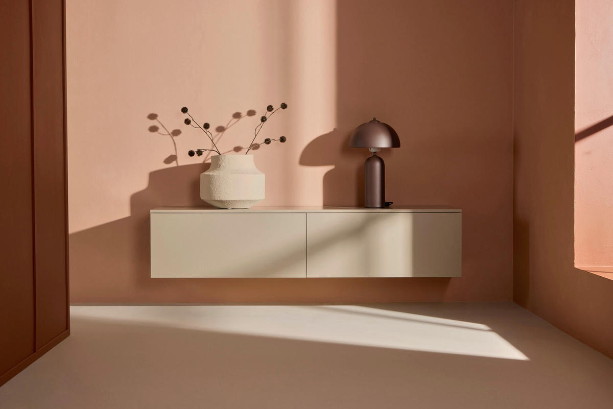 LOWBOARD  160/35/45 cm  hängend  - Beige, MODERN, Holz (160/35/45cm) - Livetastic