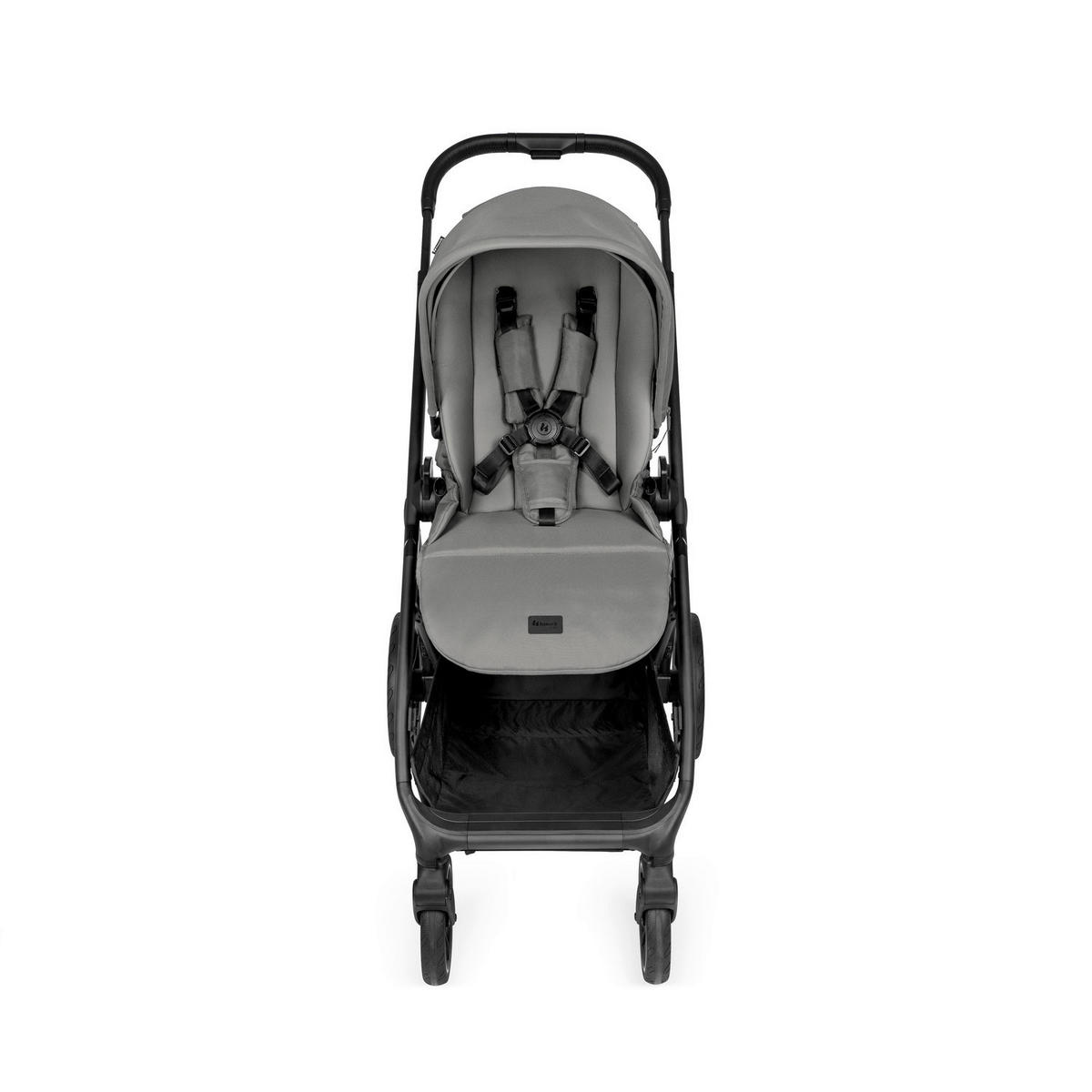 GESCHWISTERWAGEN Grow N Care  - Dunkelgrau/Schwarz, Basics, Textil/Metall (109/60/107-115cm) - Hauck