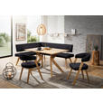 ECKBANK 170/180 cm  in Anthrazit, Wildeiche  - Wildeiche/Eichefarben, Design, Holz/Textil (170/180cm) - Venda