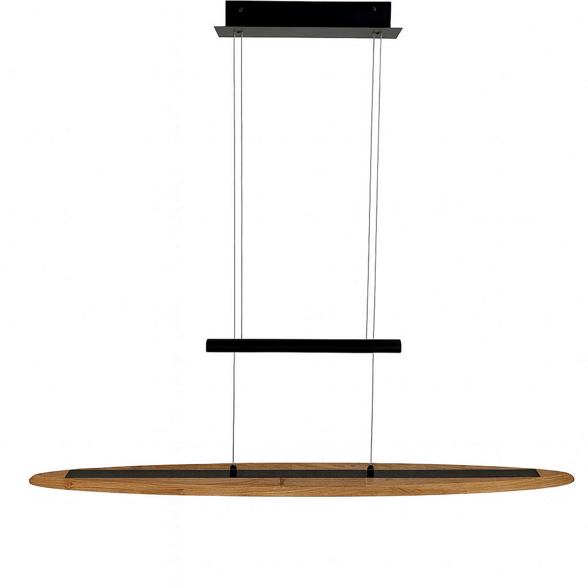 LED-HÄNGELEUCHTE 118/10/165 cm  - Eichefarben, Natur, Holz/Metall (118/10/165cm) - Waldwelt