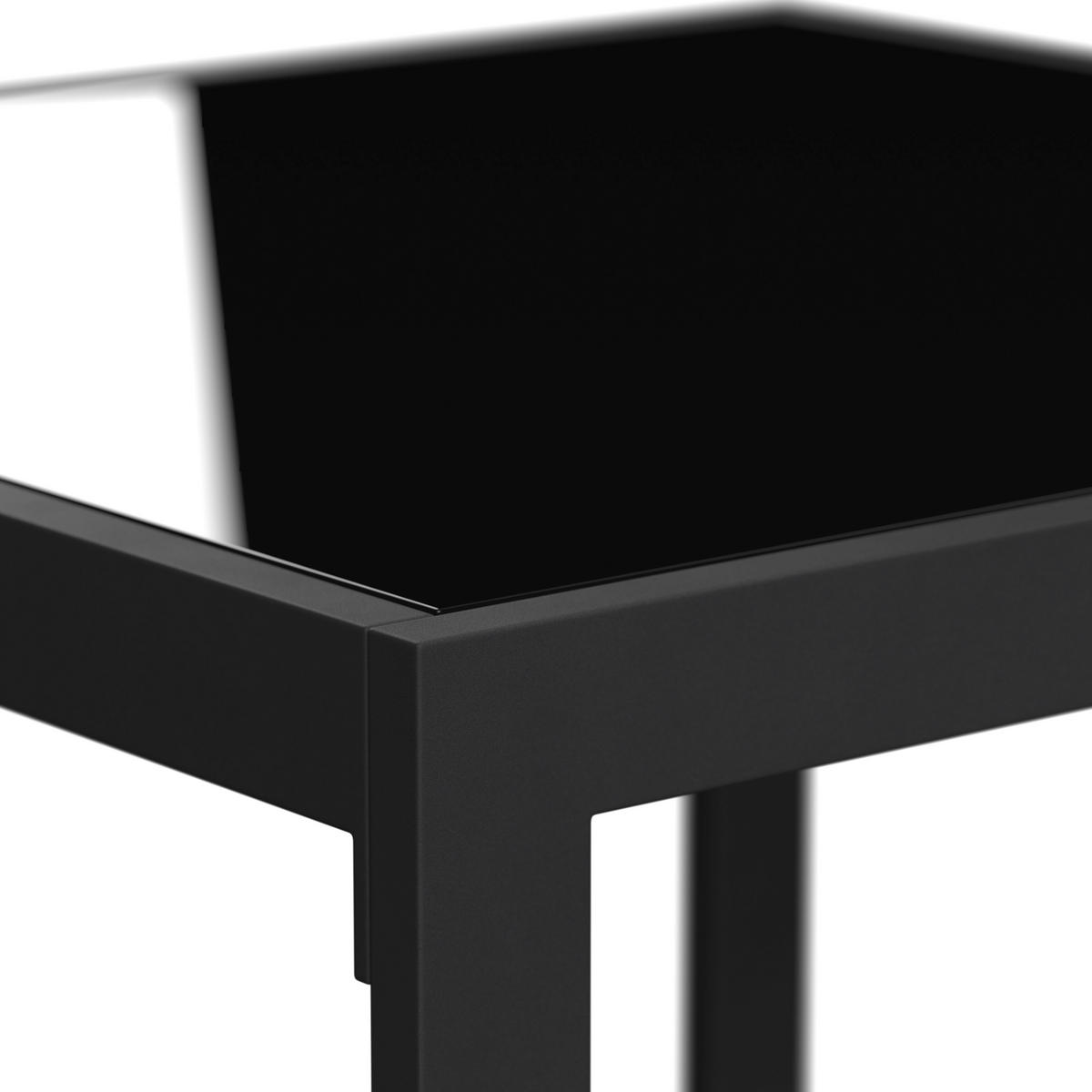 LOUNGEGARNITUR 191,5/120 cm Eisen  - Schwarz/Grau, Design, Glas/Textil (191,5/120cm) - Ambia Garden