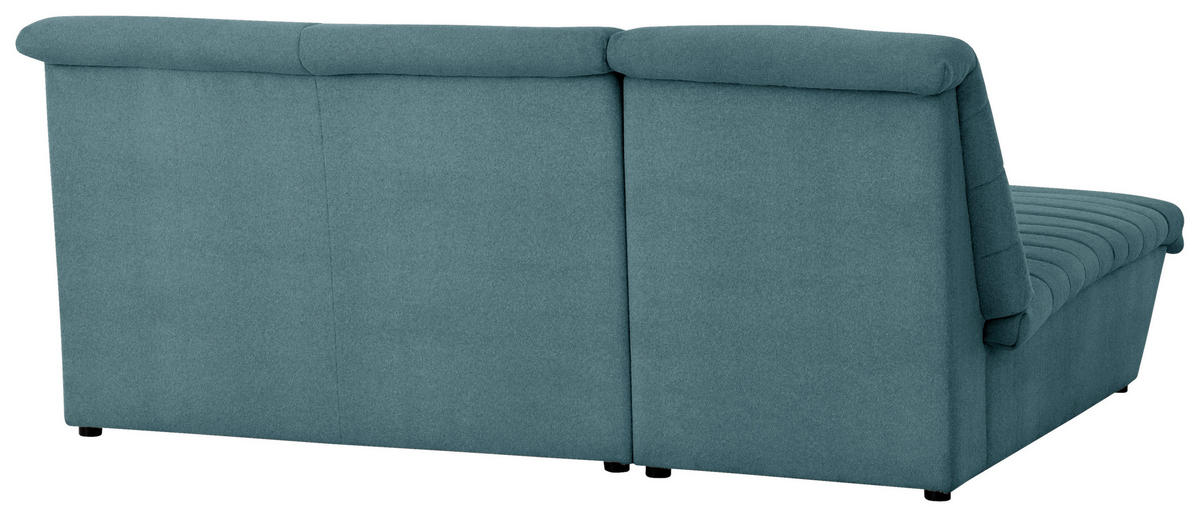 ECKSOFA in Webstoff Petrol  168/214 cm  - Petrol/Schwarz, Design, Kunststoff/Textil (168/214cm) - LOOKS by W.Joop
