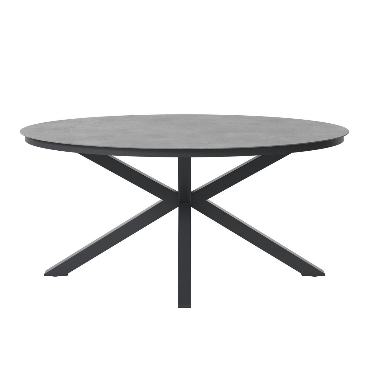 ZAHRADNÍ STŮL, kov, plast, 180/76/120 cm - antracitová, Moderní, kov/plast (180/76/120cm) - Ambia Garden