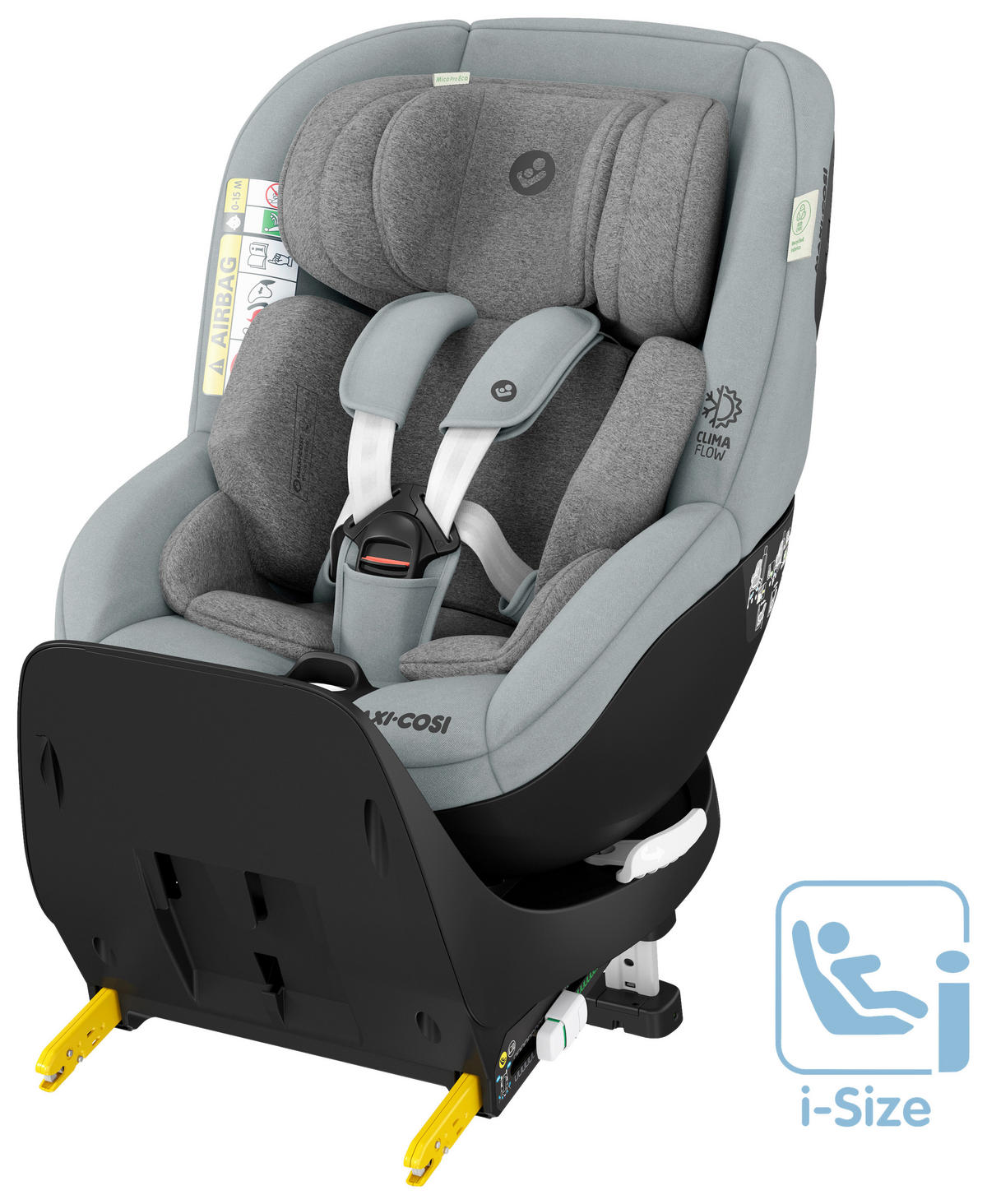 KINDERAUTOSITZ Mica Pro Eco Authentic Grey   - Basics, Kunststoff/Textil (44,2/64,8/68,3cm) - Maxi-Cosi