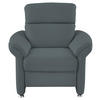 SESSEL in Echtleder Blau, Grau  - Blau/Alufarben, Konventionell, Leder/Metall (98/96/92cm) - Beldomo Premium