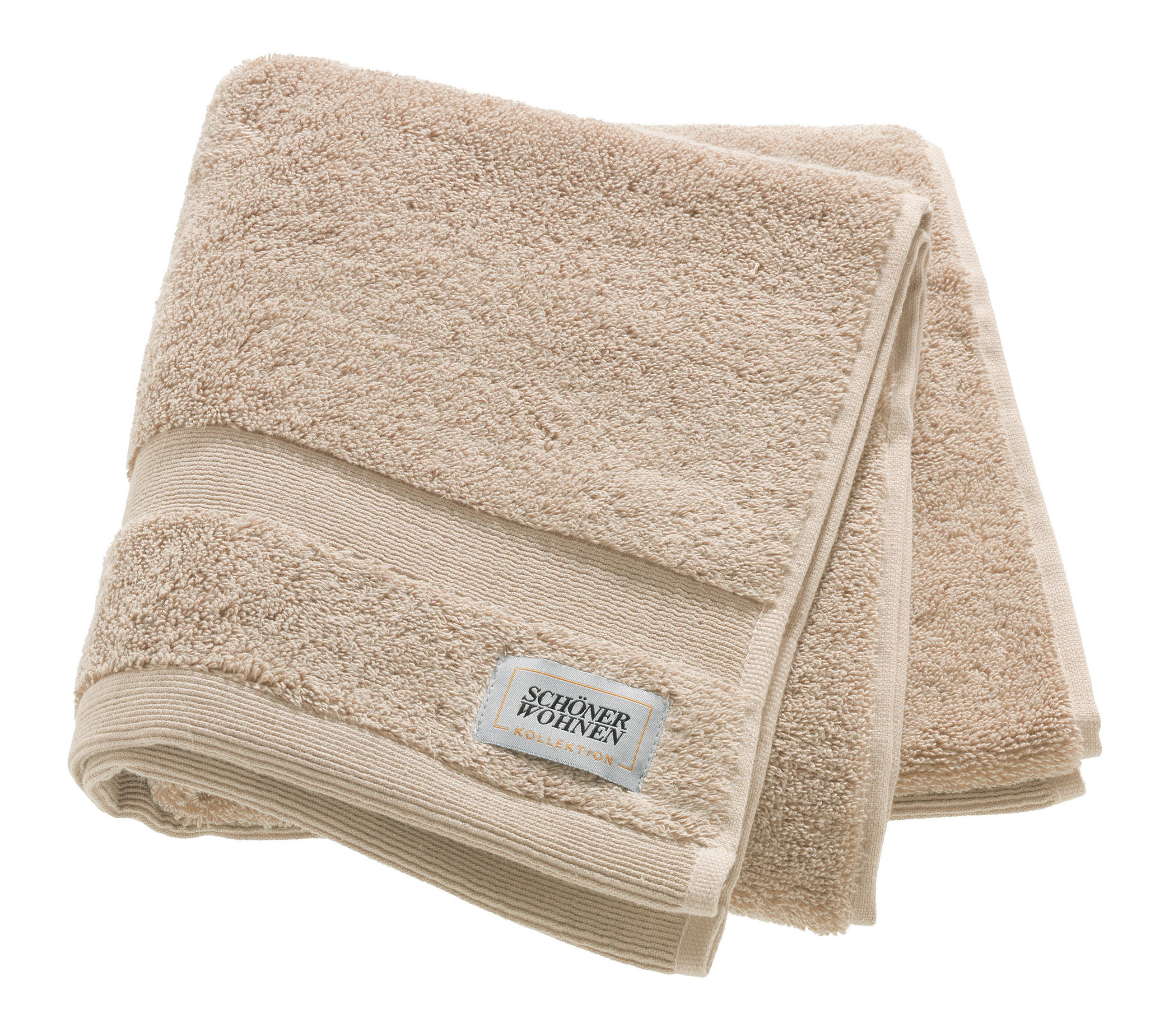 HANDTUCH SW-Cuddly Sandfarben 2-teilig  - Sandfarben, Basics, Textil (50/100cm) - Schöner Wohnen