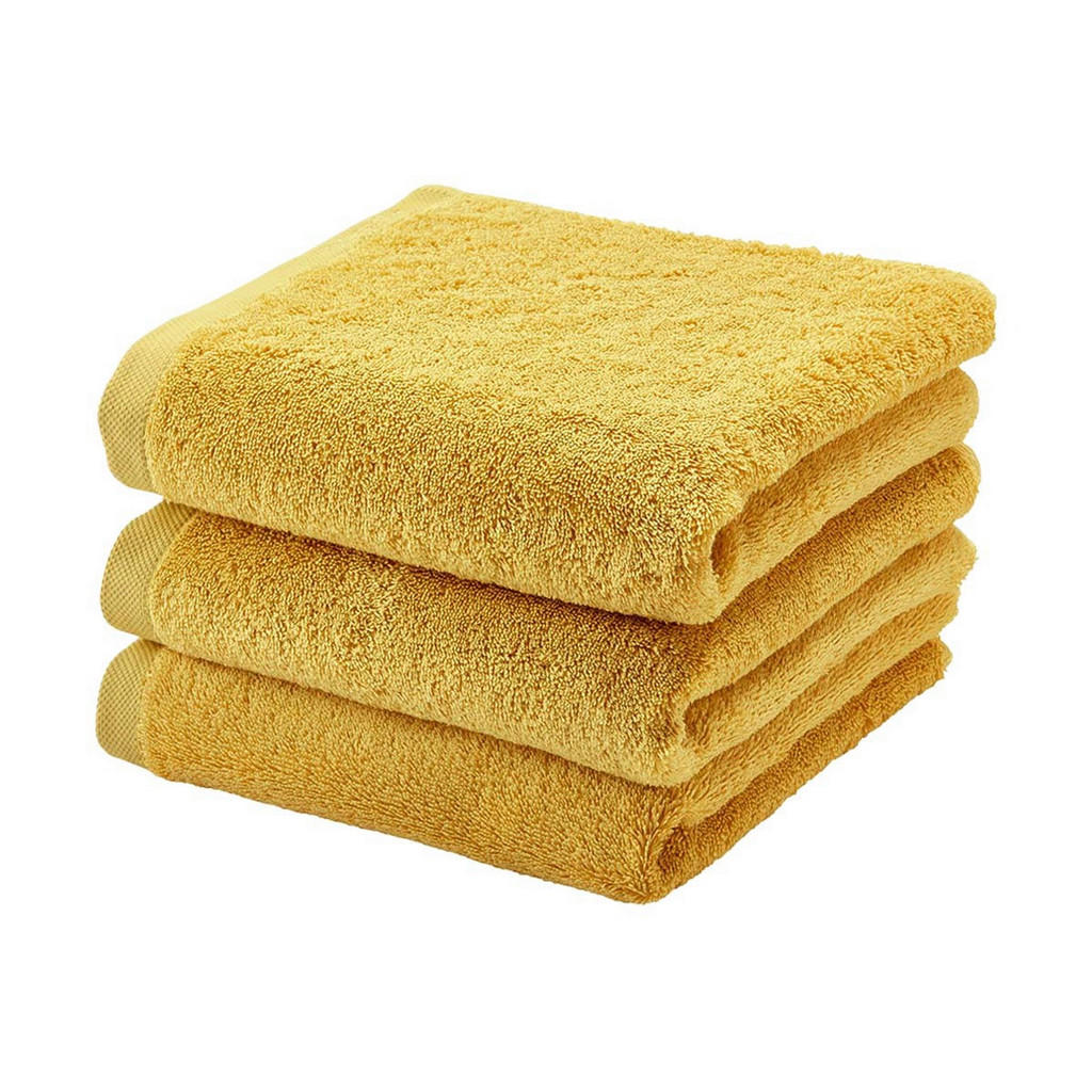 Thumbnail - Aquanova Handtuch London, Gelb, Textil, Uni, 55x100 cm, saugfähig, Aufhängeschlaufe, strapazierfähig, angenehm weich, ho...