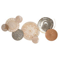 WANDDEKO  167.60/80.6/8.9 cm   - Goldfarben/Grau, Basics, Holzwerkstoff/Metall (167.60/80.6/8.9cm)