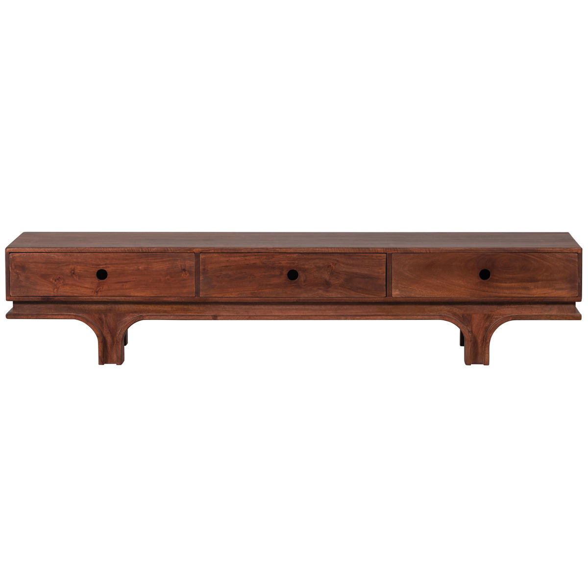 LOWBOARD Staes  in 180/37/45 cm  - Walnussfarben, Design, Holz (180/37/45cm) - Livetastic