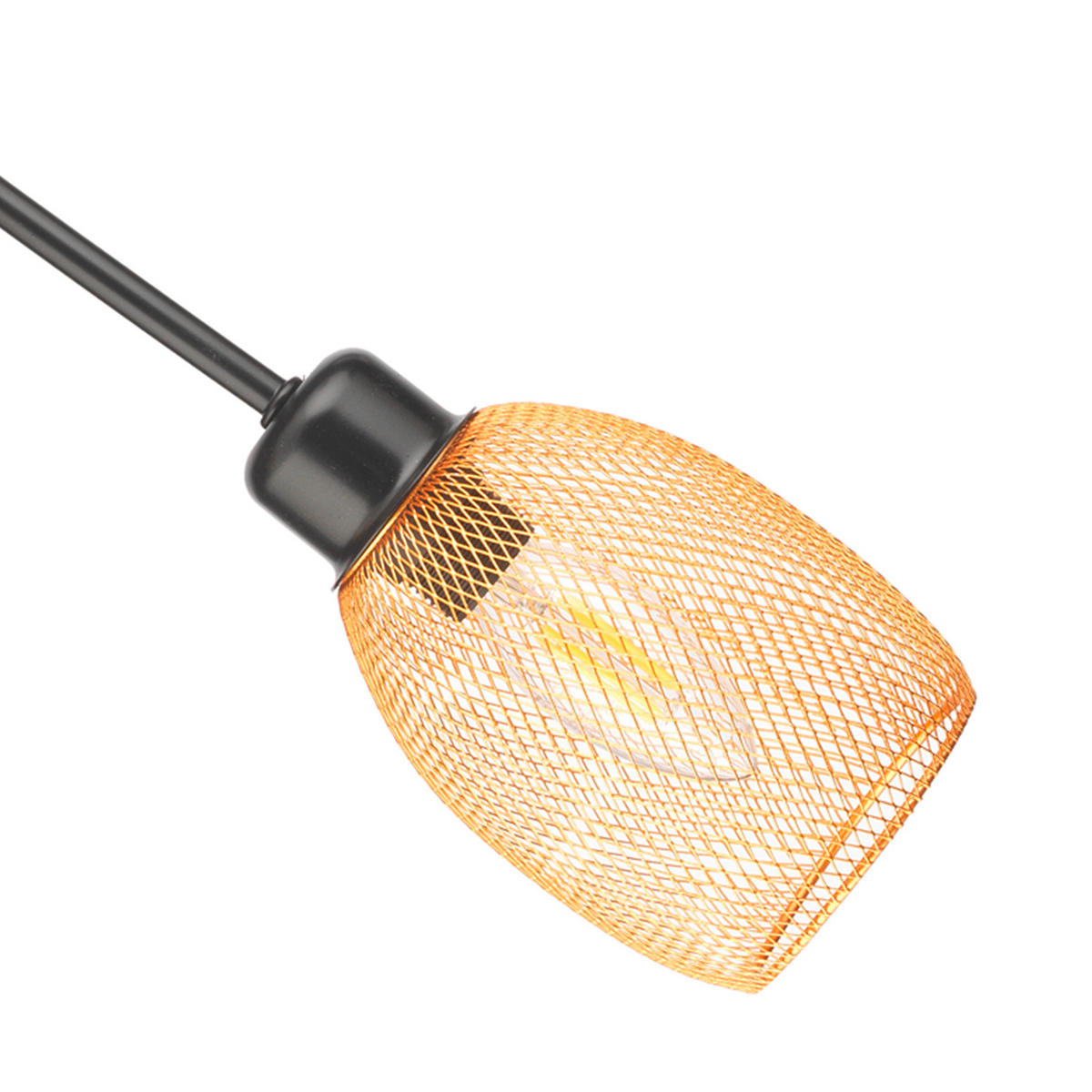 DECKENLEUCHTE 63/20 cm   - Goldfarben/Schwarz, KONVENTIONELL, Metall (63/20cm)