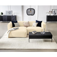 ECKSOFA  in Struktur Beige  255/160 cm  - Beige, MODERN, Textil (255/160cm) - Trendmanufaktur