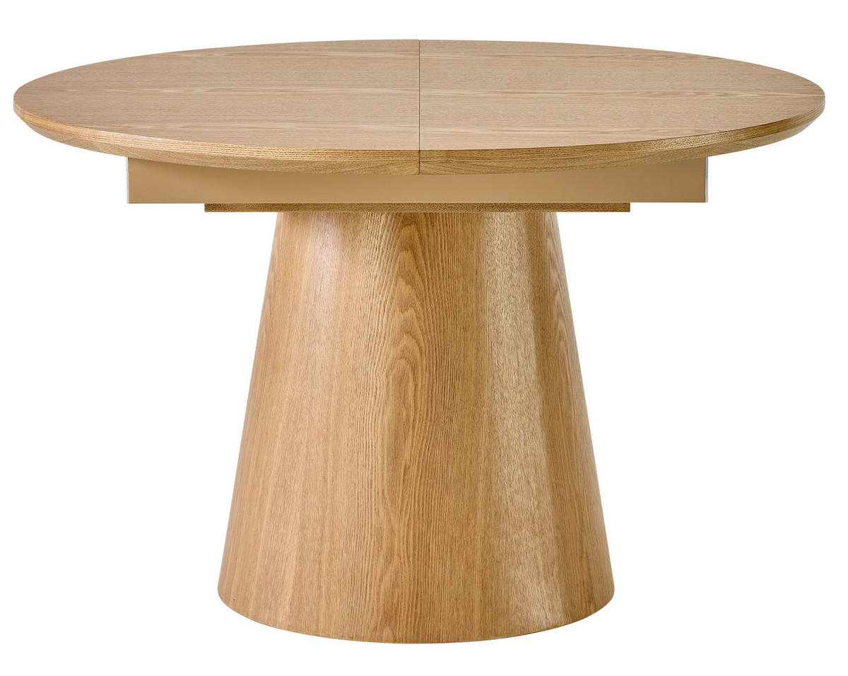 ESSTISCH Eichefarben oval  ausziehbar  - Eichefarben, KONVENTIONELL, Holz/Holzwerkstoff (120-160/120/76cm) - MID.YOU