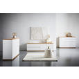 SIDEBOARD in 184/93/42 cm - Schwarz/Weiß, Design, Holzwerkstoff/Kunststoff (184/93/42cm) - Xora