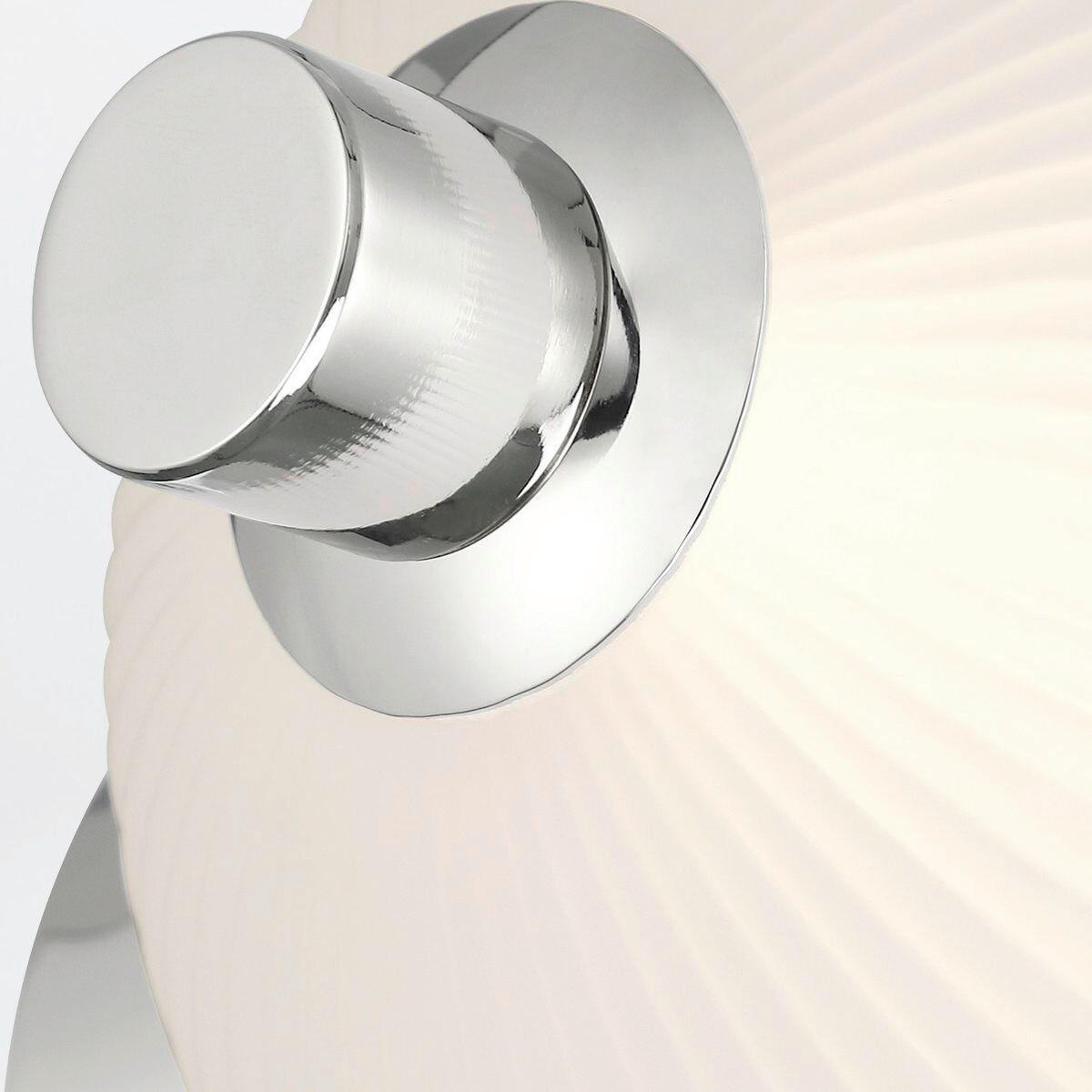 WANDLEUCHTE    - Chromfarben, KONVENTIONELL, Glas/Metall (15,1/39/20,3cm) - Elstead Lighting