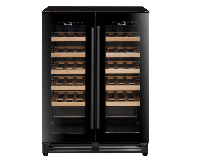 WEINKÜHLSCHRANK CBU40D1B  - Basics, Glas/Holz (59,5/82,0/57,5cm)
