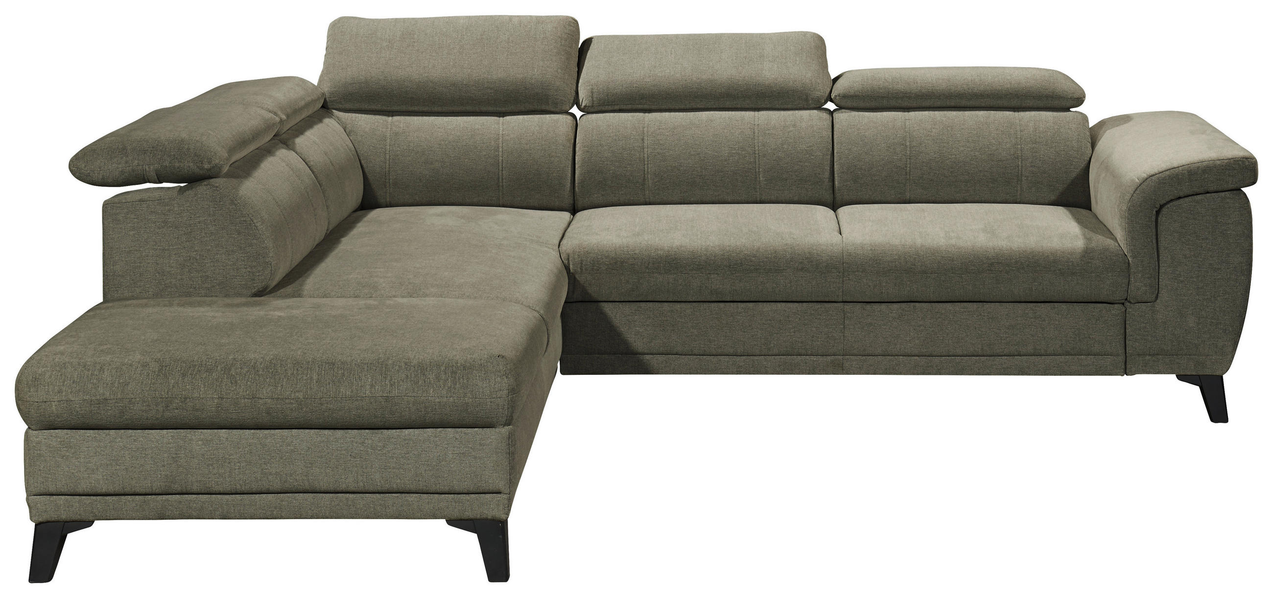 KUTNA GARNITURA tekstil  zelena   - zelena/crna, Konvencionalno, tekstil/plastika (231/274cm) - MID.YOU