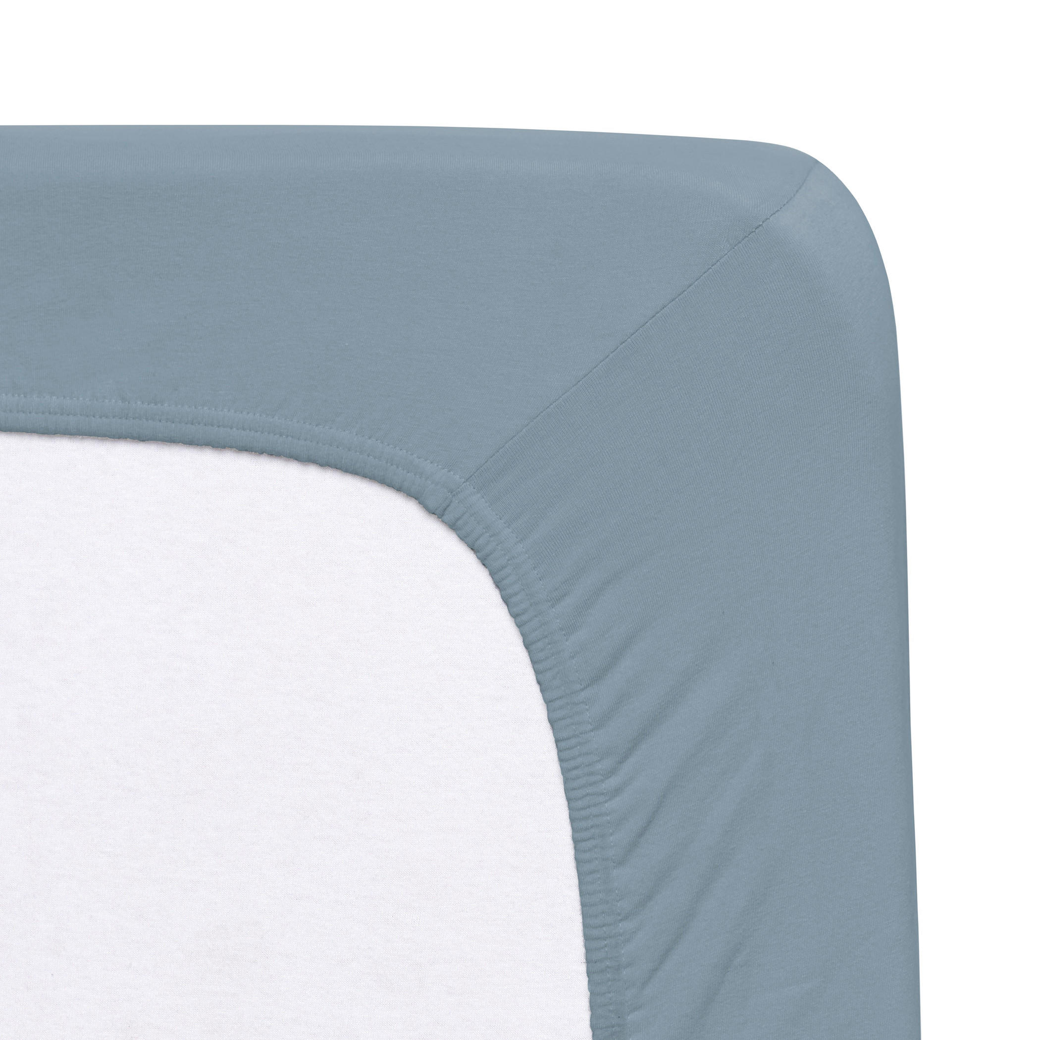 SPANNBETTTUCH Jersey 180-200/200-220 cm  - Blaugrau, Basics, Textil (180-200/200-220cm) - Florella