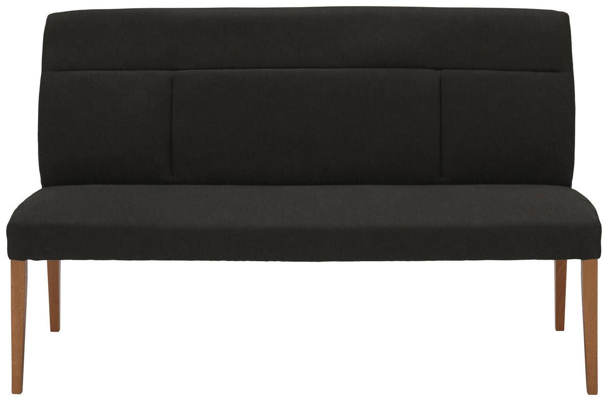 SITZBANK in Holz, Textil Braun, Eichefarben  - Eichefarben/Anthrazit, Konventionell, Holz/Textil (166/99/64cm) - Celina Home