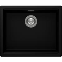 SPÜLE KIRN100LFBBLACK  - Schwarz, Basics, Stein (55,6/28,9/45,6cm) - Schock