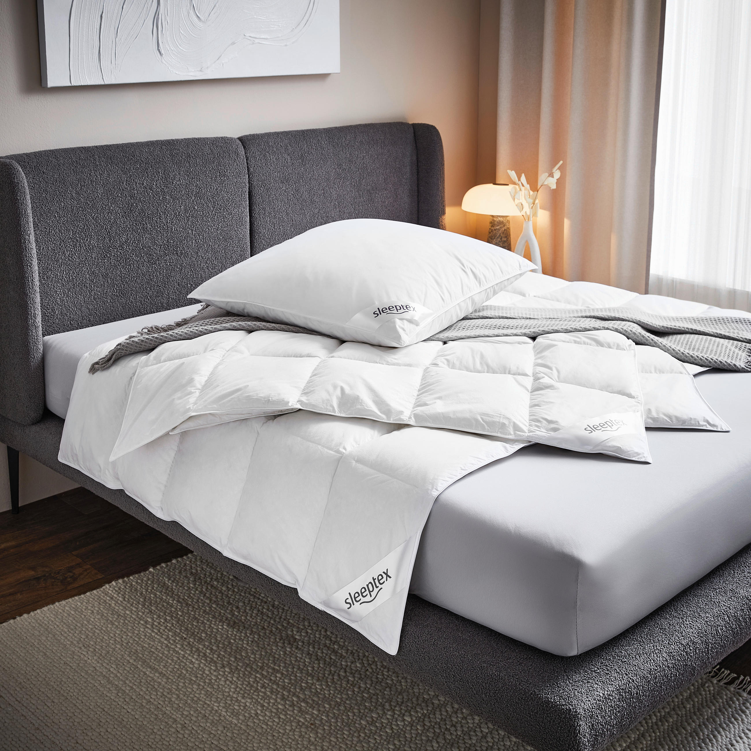 GANZJAHRESDECKE   135/200 cm   - Weiß, Basics, Naturmaterialien/Textil (135/200cm) - Sleeptex