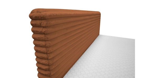 BOXBETT 160/200 cm in Rostfarben - Rostfarben/Schwarz, Design, Holz/Holzwerkstoff (160/200cm) - Xora